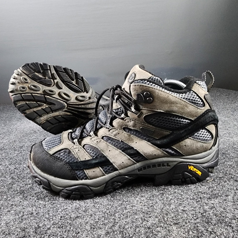 Merrell Moab 2 Mid Waterproof Hiking Boots Mens 9 Grey J06055 Vibram Sole
Gorp